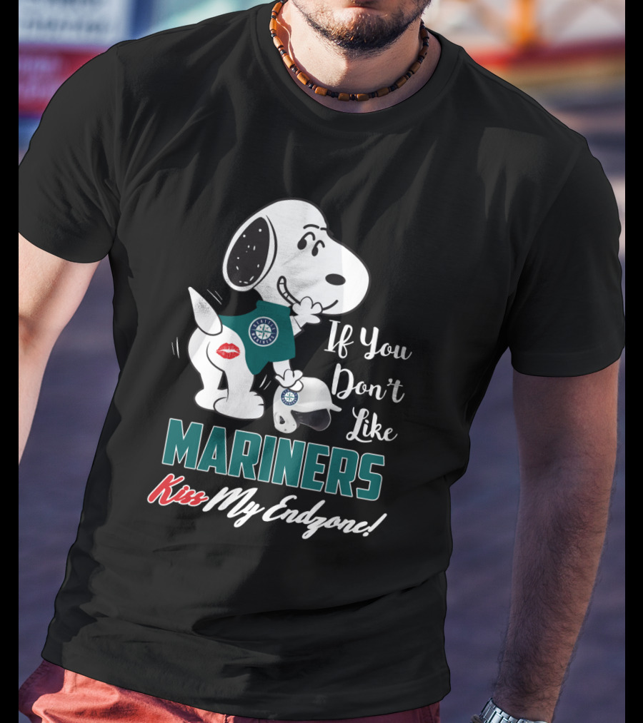 Snoopy If You Don’t Like Mariners Kiss My Endzone T-Shirt