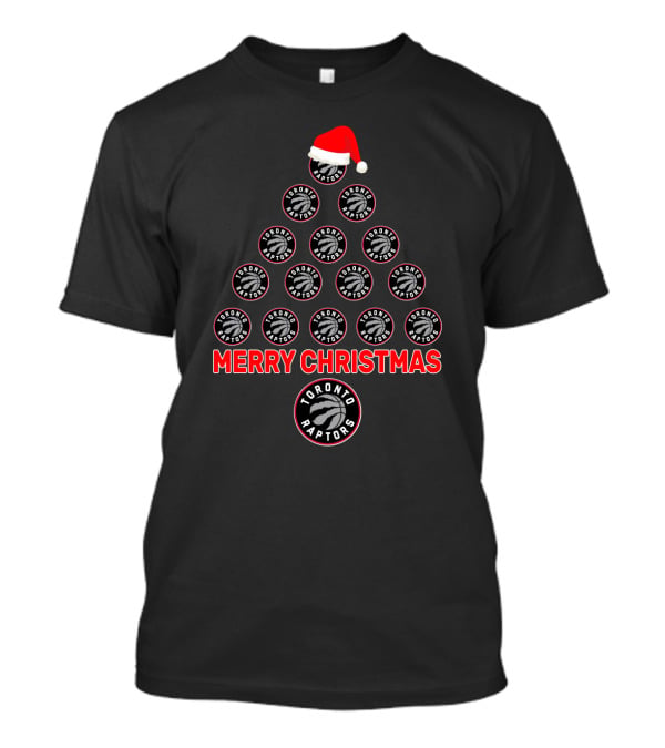Toronto Raptors Merry Christmas Tree T-Shirt