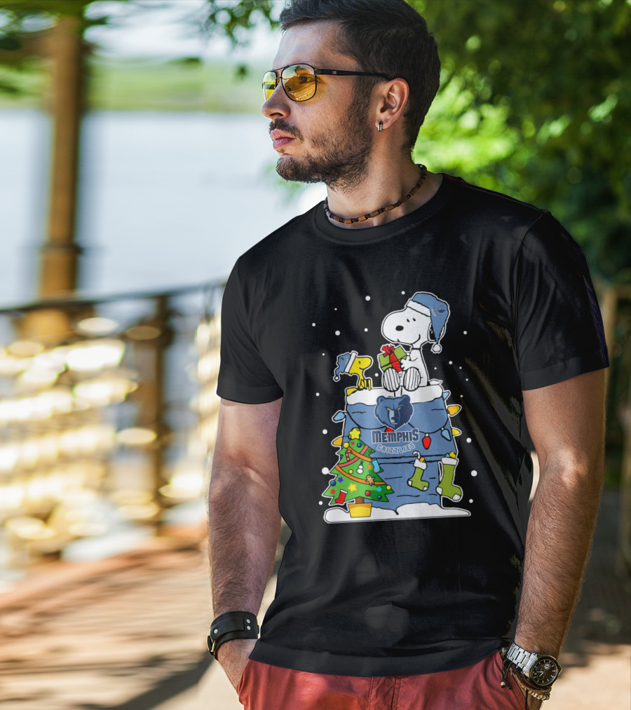 Memphis Grizzlies Snoopy Christmas Lover T-Shirt