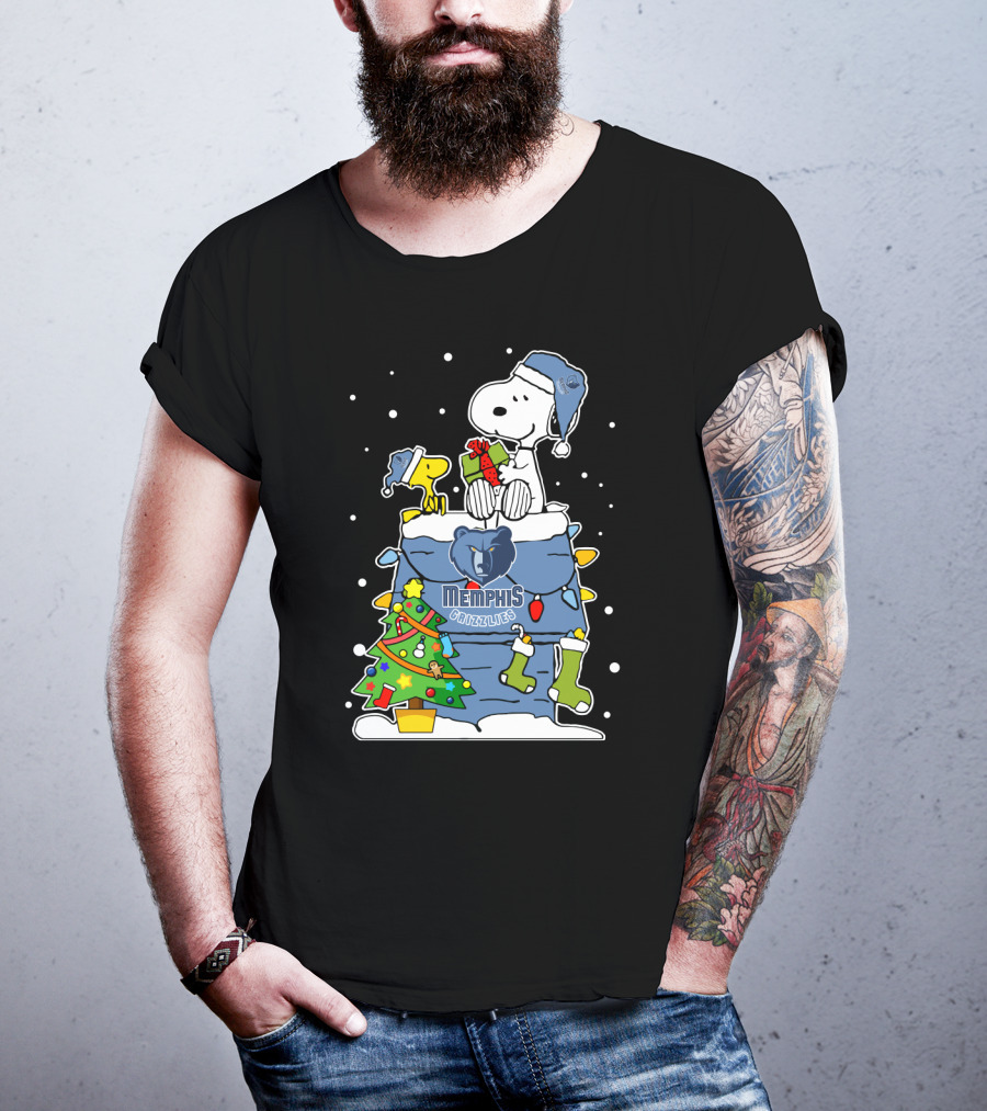 Memphis Grizzlies Snoopy Christmas Lover T-Shirt