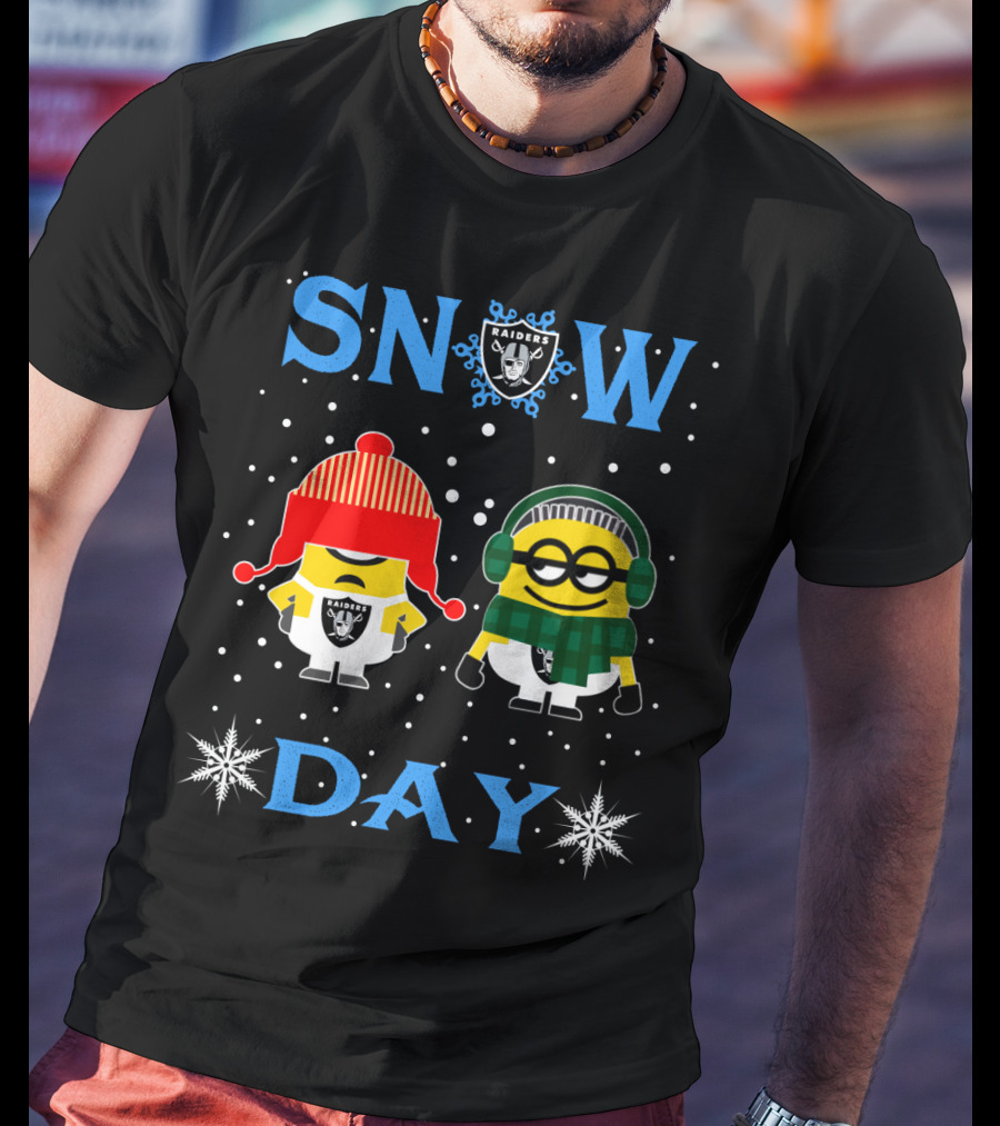Snow Day Raiders Vs Minions Fans T-Shirt