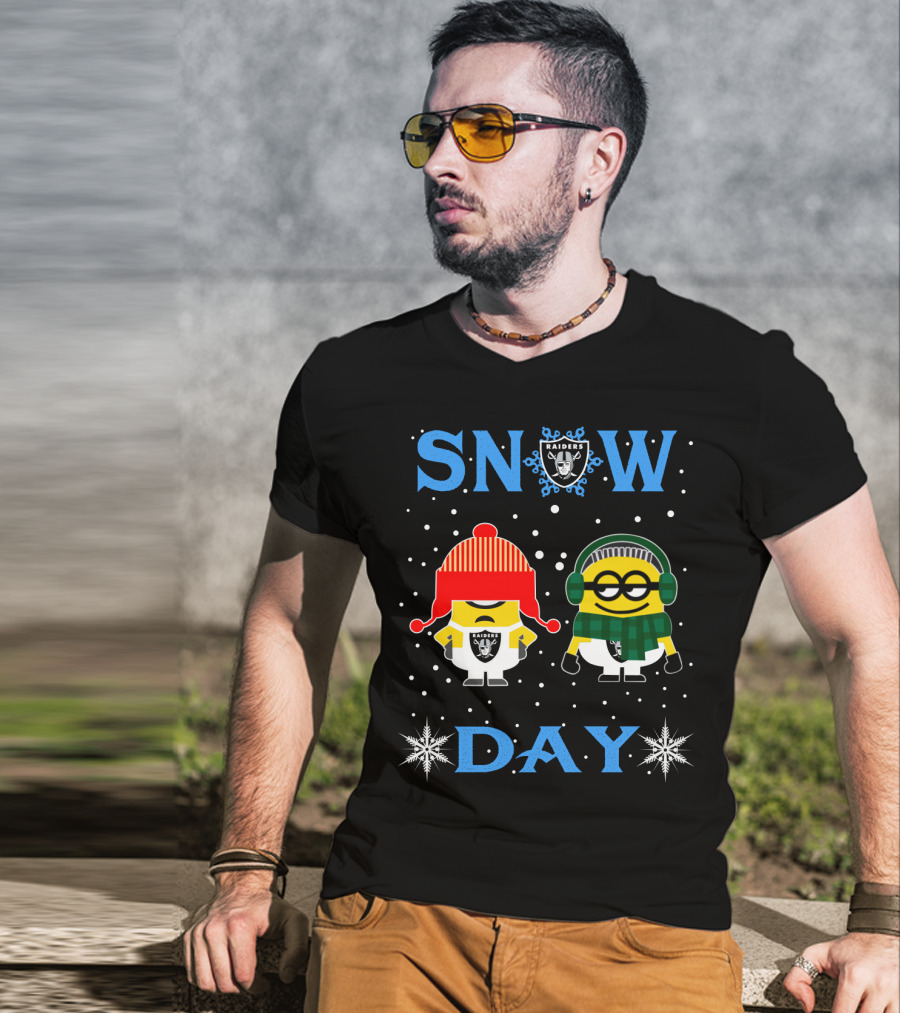 Snow Day Raiders Vs Minions Fans T-Shirt