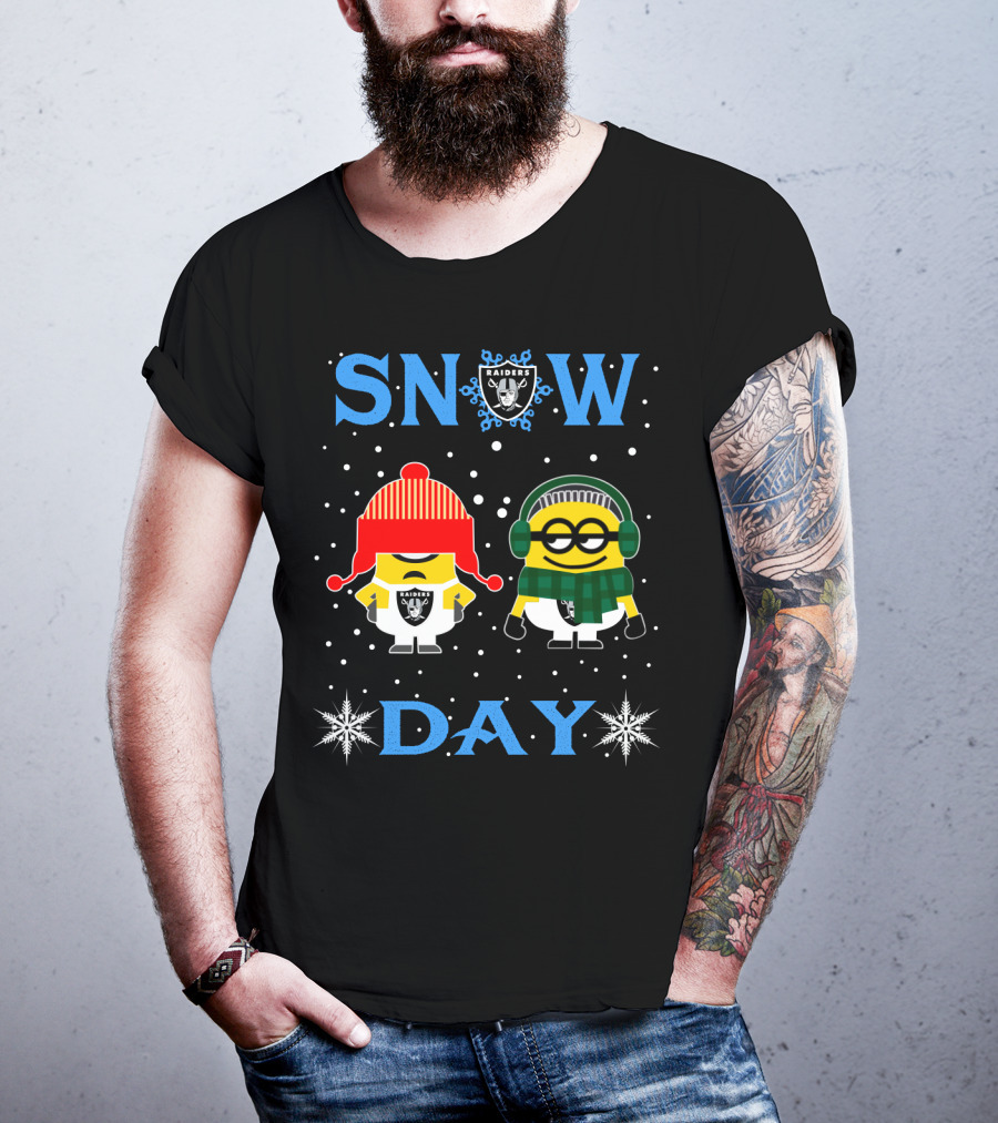 Snow Day Raiders Vs Minions Fans T-Shirt