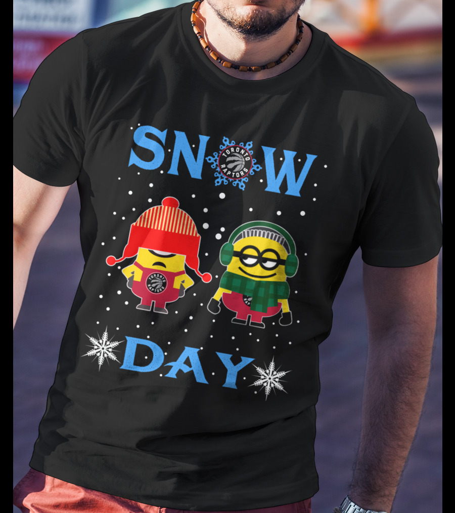 Toronto Raptors Minions Snow Day Adventure T-Shirt