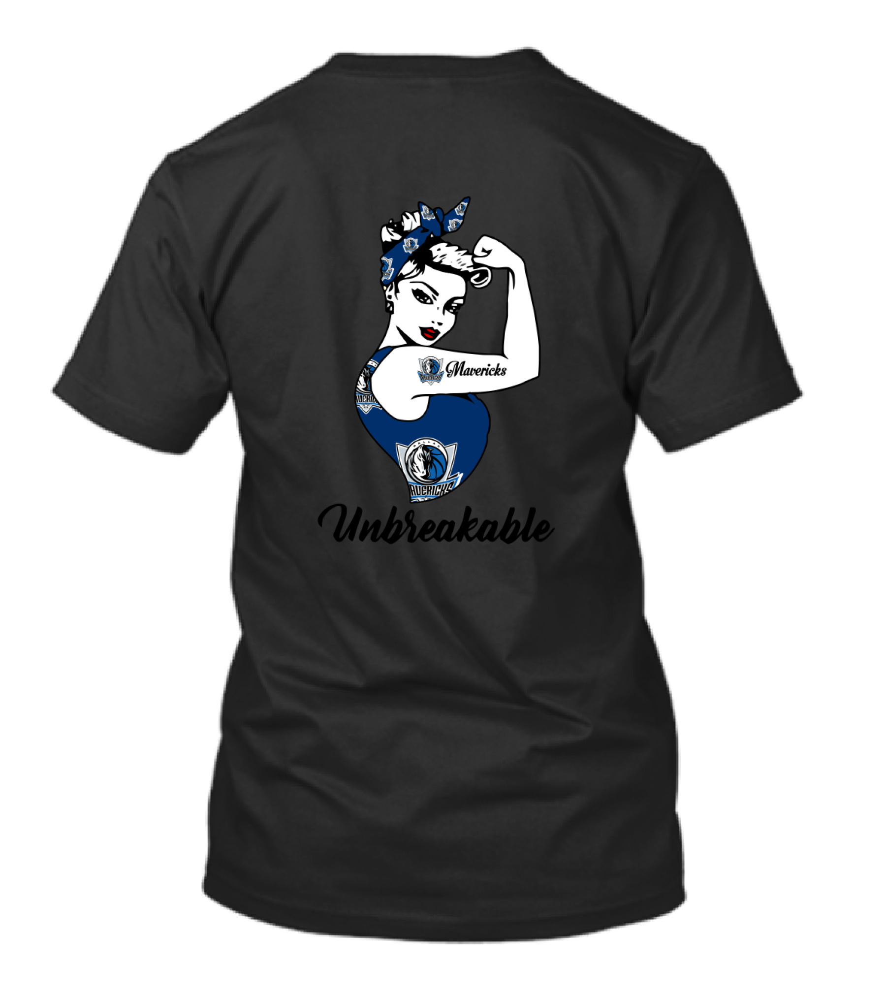Dallas Mavericks Unbreakable Strong Girl T-Shirt