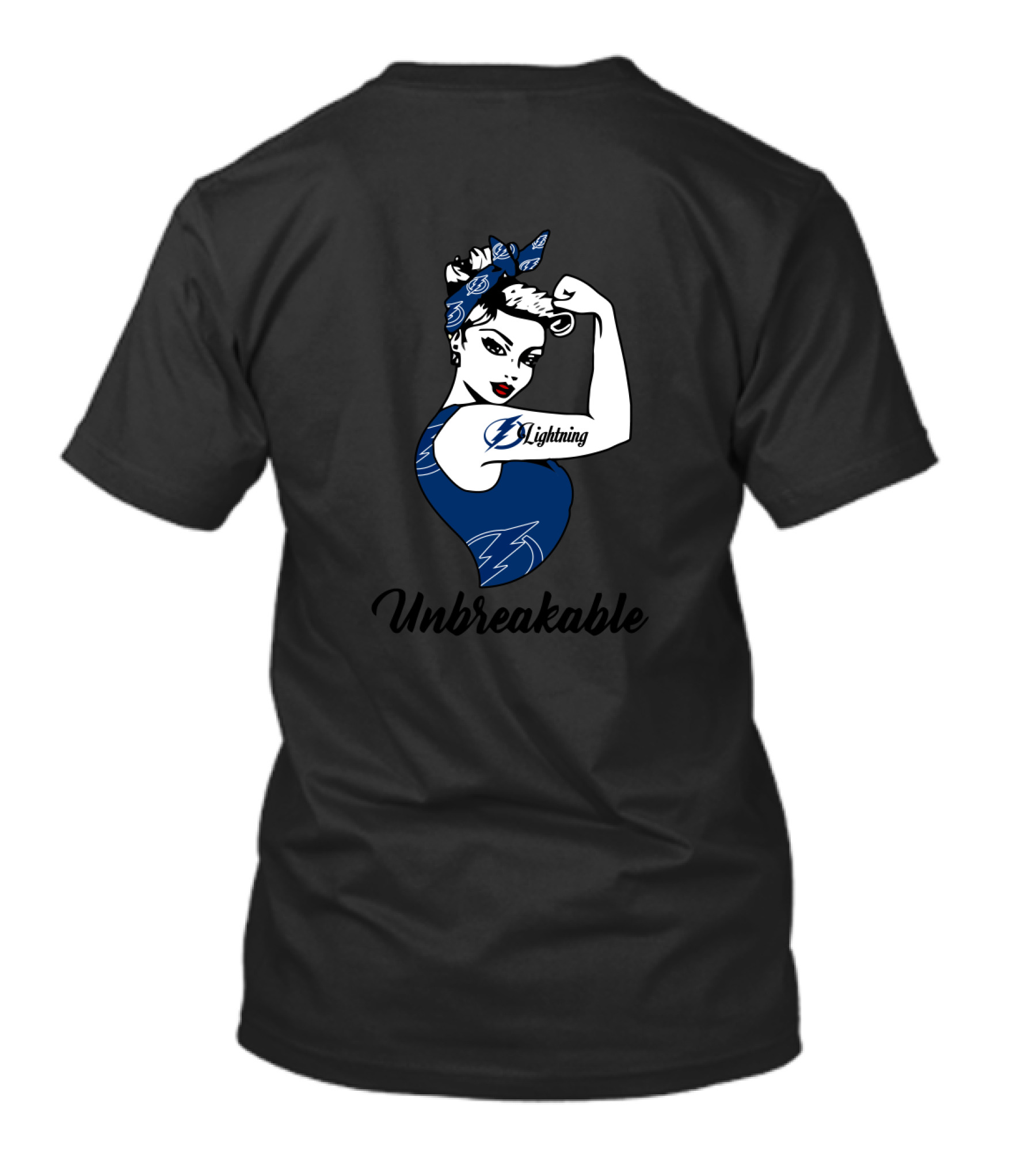 Tampa Bay Lightning Unbreakable Strong Girl Empowerment T-Shirt