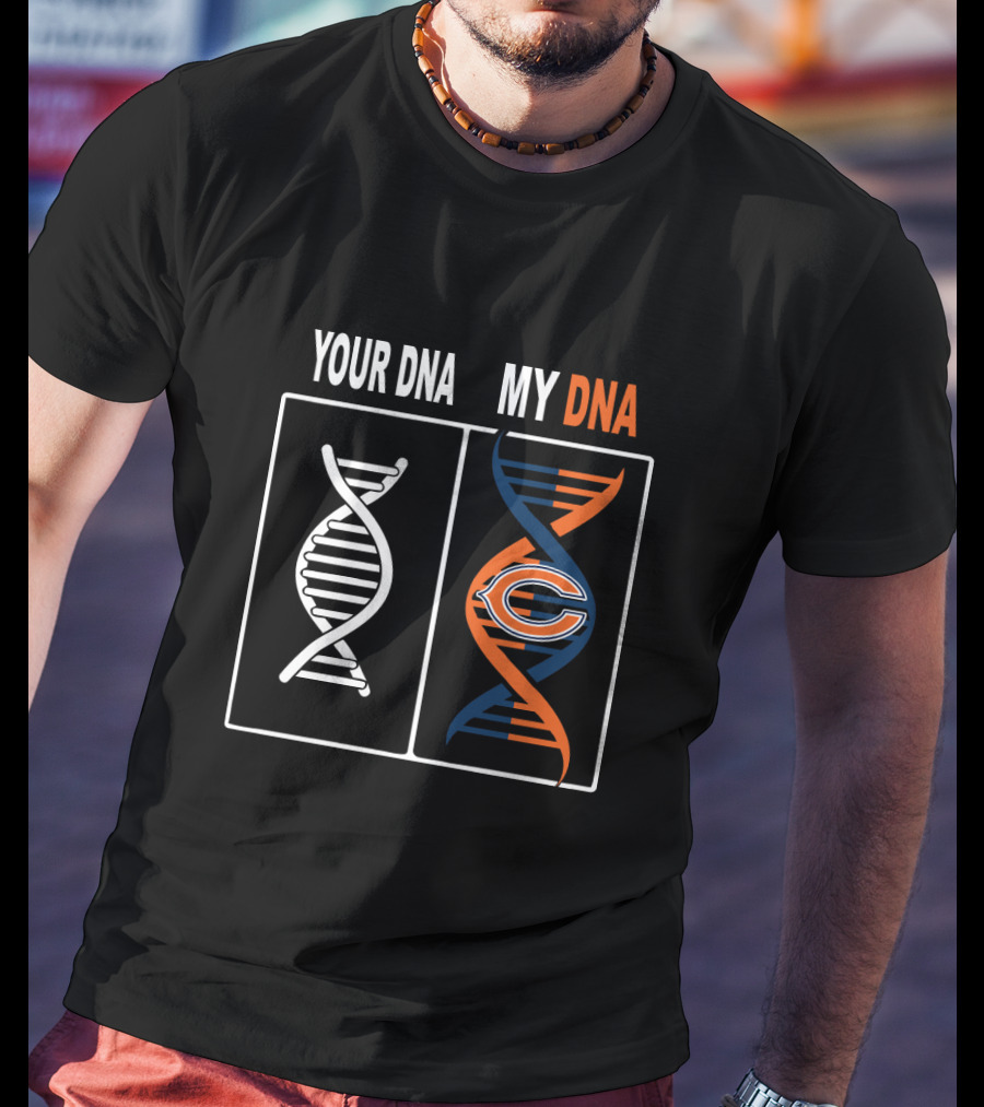 Your Dna My Dna Chicago Bears Fans Spiral T-Shirt