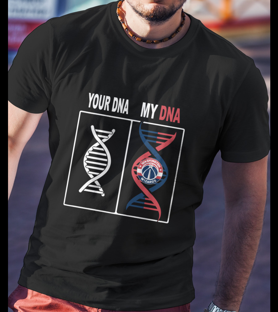 Your Dna My Dna Washington Wizards Fan Symbol Spiral T-Shirt