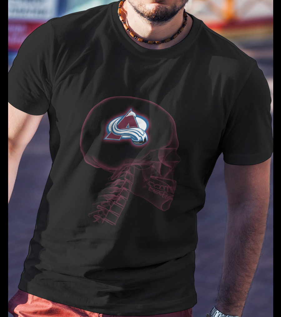 Colorado Avalanche Skull X-Ray Concept T-Shirt