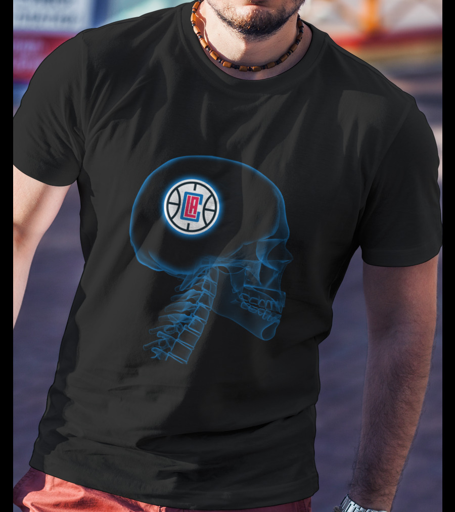 La Clippers Brain Skeleton Halloween Theme For Fans T-Shirt