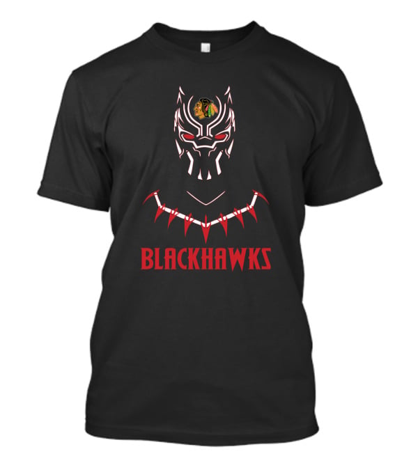 Black Panter Chicago Blackhawks Fans T-Shirt