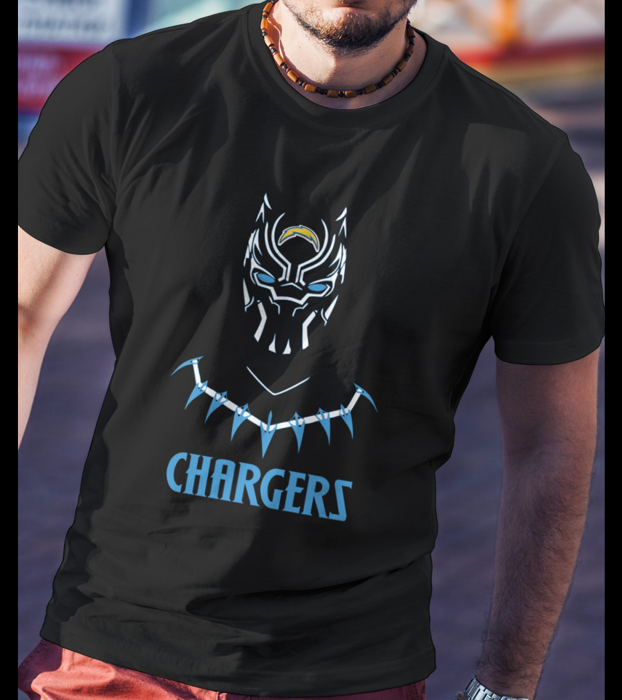 Black Panther Chargers Fans T-Shirt