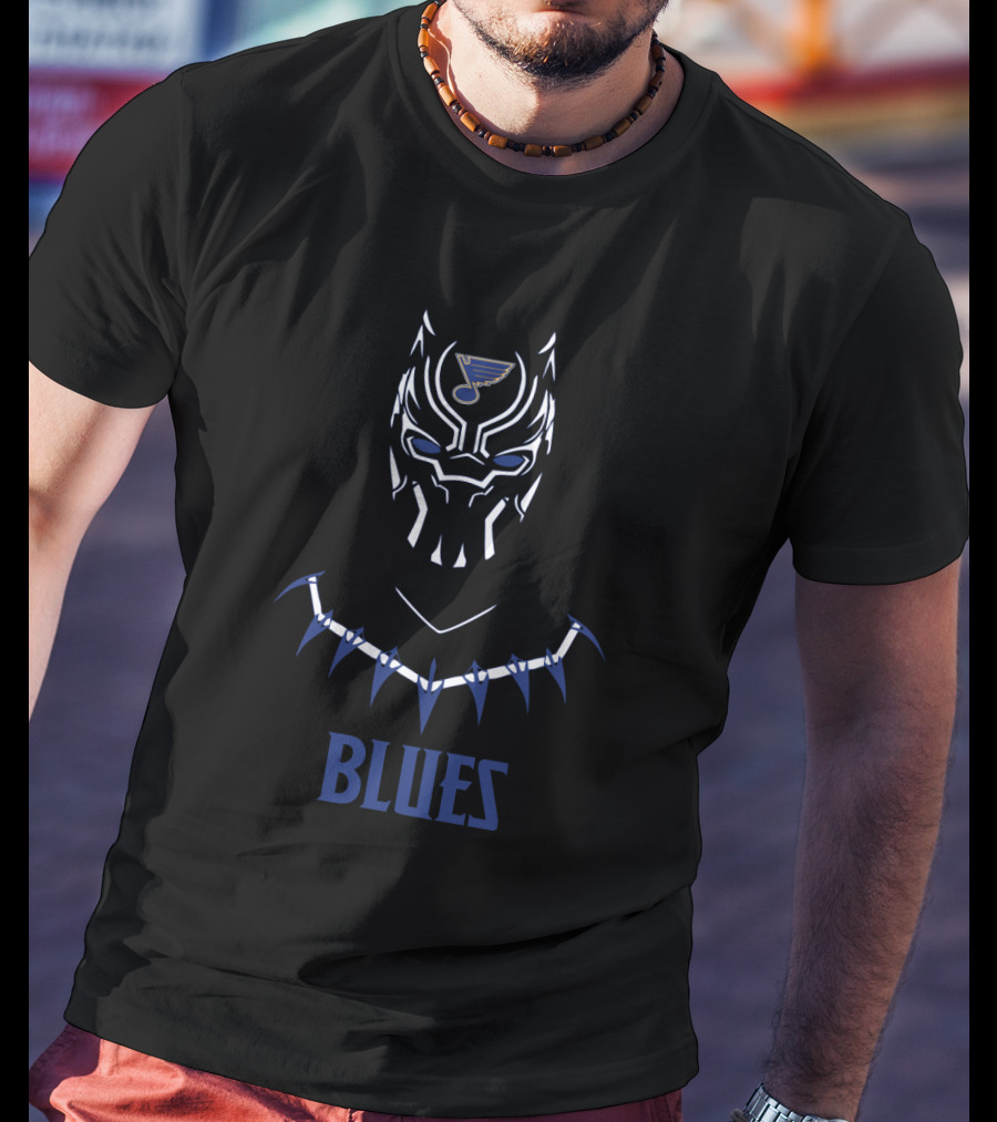 Black Panther St. Louis Blues Fans T-Shirt