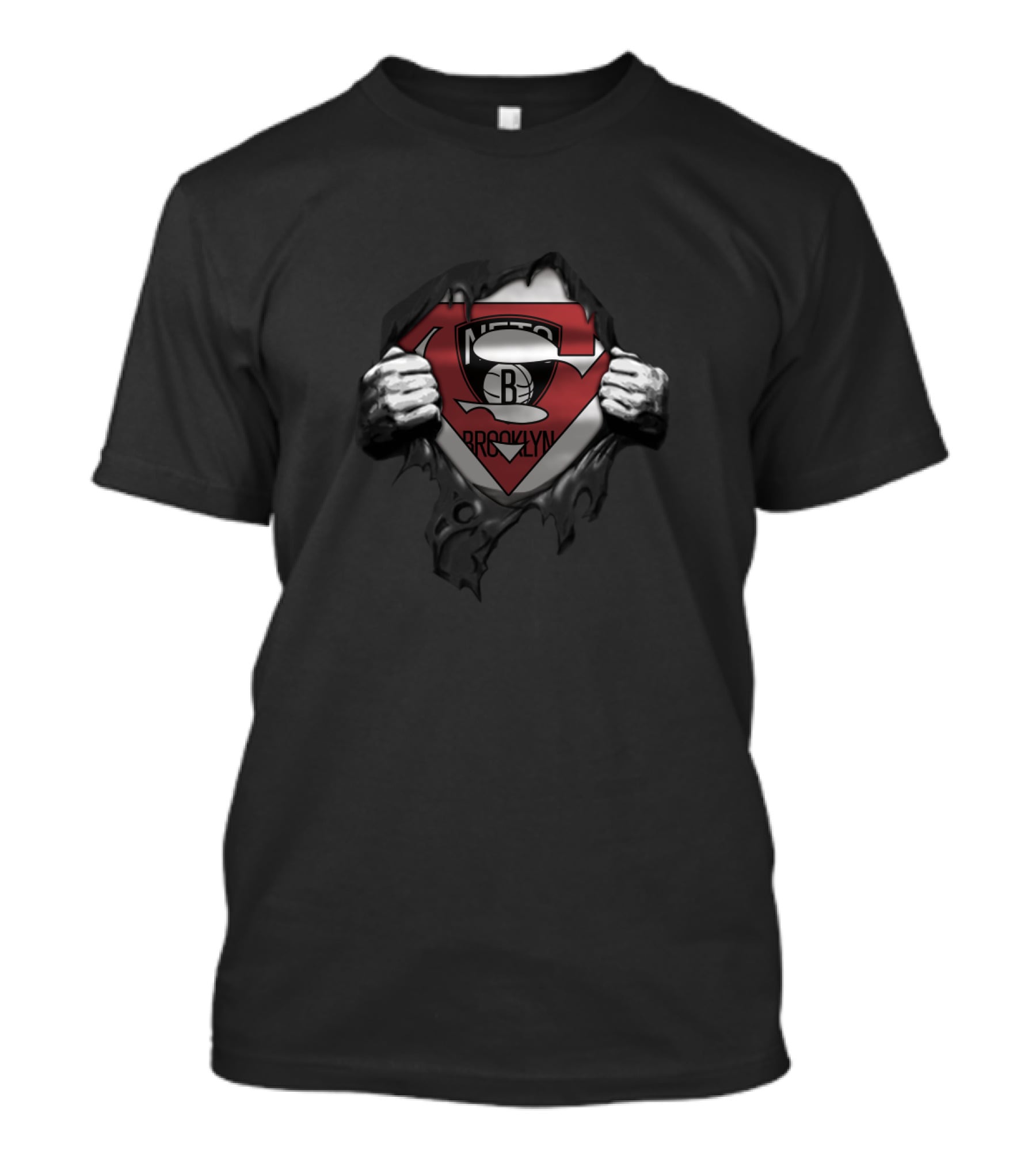 Brooklyn Nets Superman Logo Fan T-Shirt