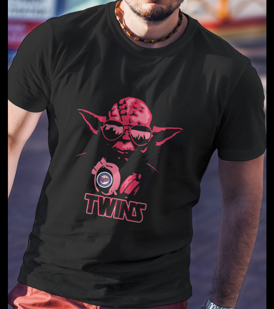 Yoda Star Wars Twins Fans Minnesota Baseball Mashup T-Shirt