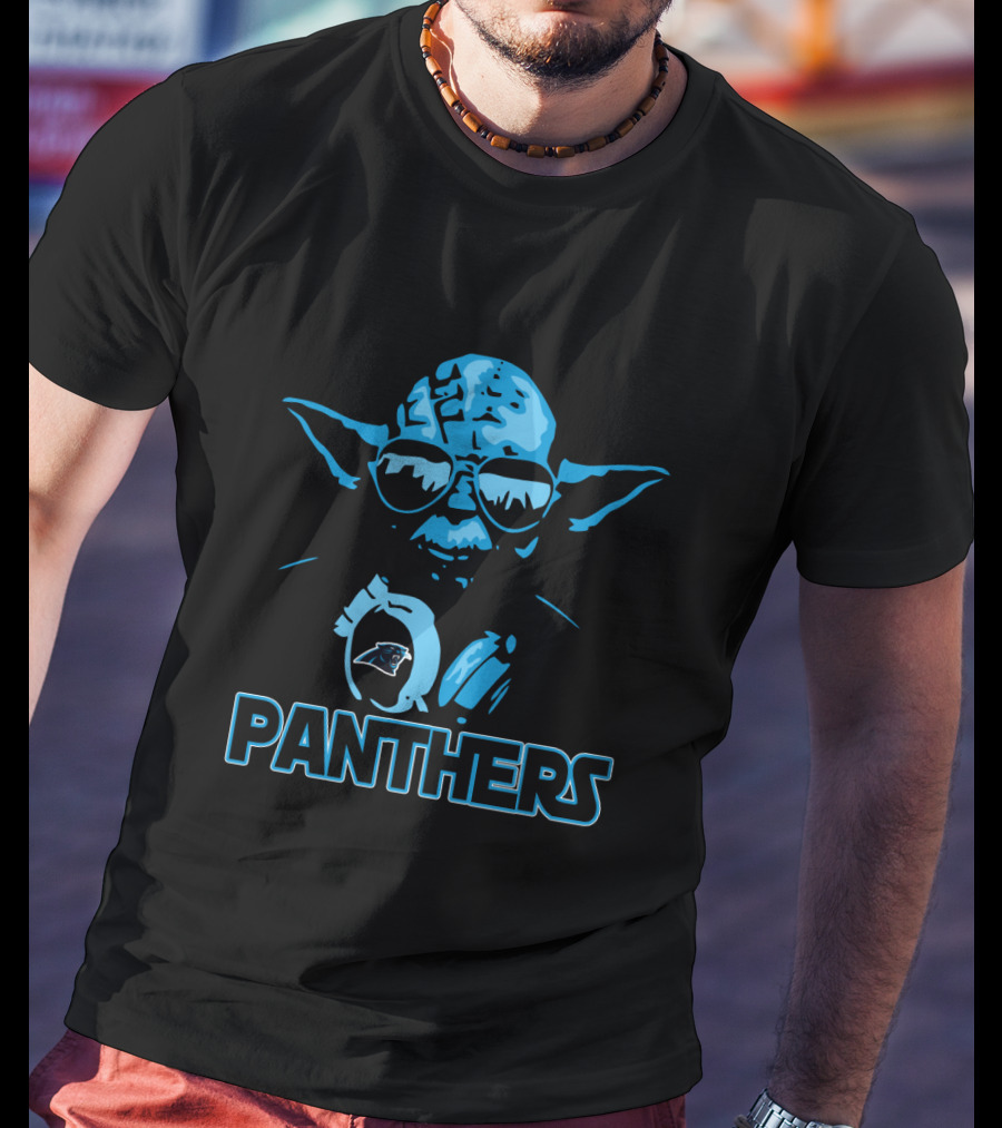 Yoda Star Wars Carolina Panthers Fans Panthers T-Shirt