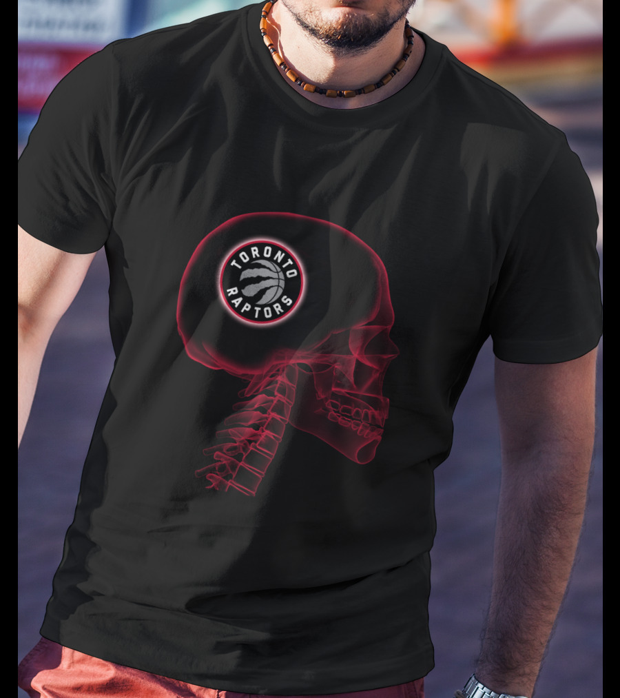 Toronto Raptors Skull Brain Halloween T-Shirt