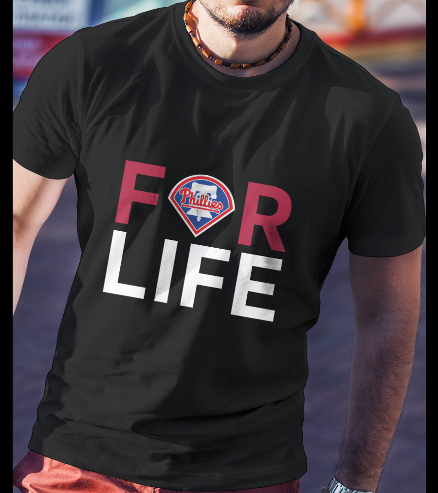 Philadelphia Phillies For Life Logo Fan T-Shirt