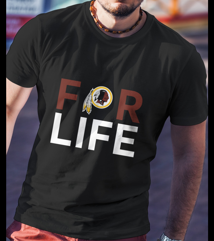 Washington Redskins For Life Fan Loyalty Icon T-Shirt
