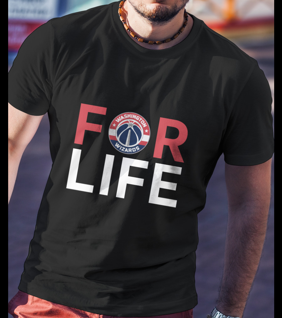 Washington Wizards For Life Fan Loyalty T-Shirt