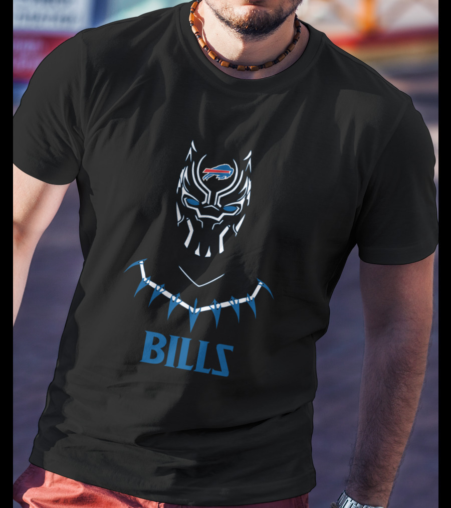 Black Panther Buffalo Bills Fans T-Shirt