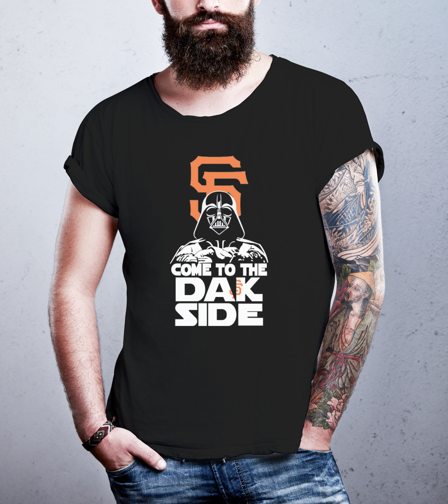 Come To The Dark Side Darth Vader San Francisco Giants Fans T-Shirt