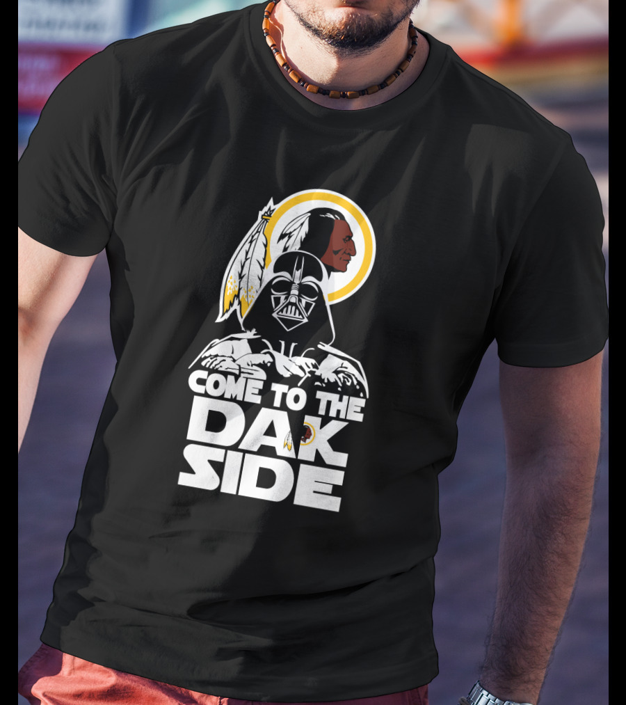 Come To The Dak Side Darth Vader Washington Redskins Fans T-Shirt