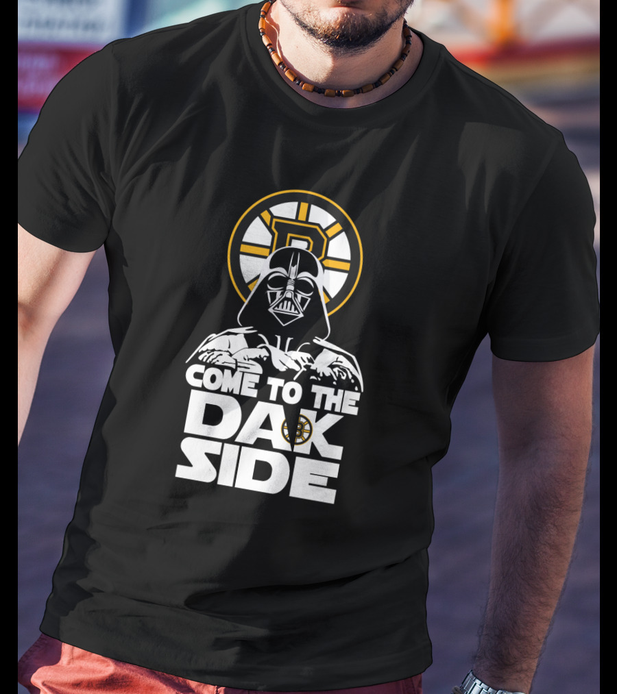 Darth Vader Come To The Dark Side Boston Bruins Fans T-Shirt