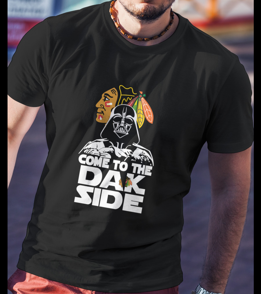 Come To The Dark Side Darth Vader Chicago Blackhawks Fan T-Shirt