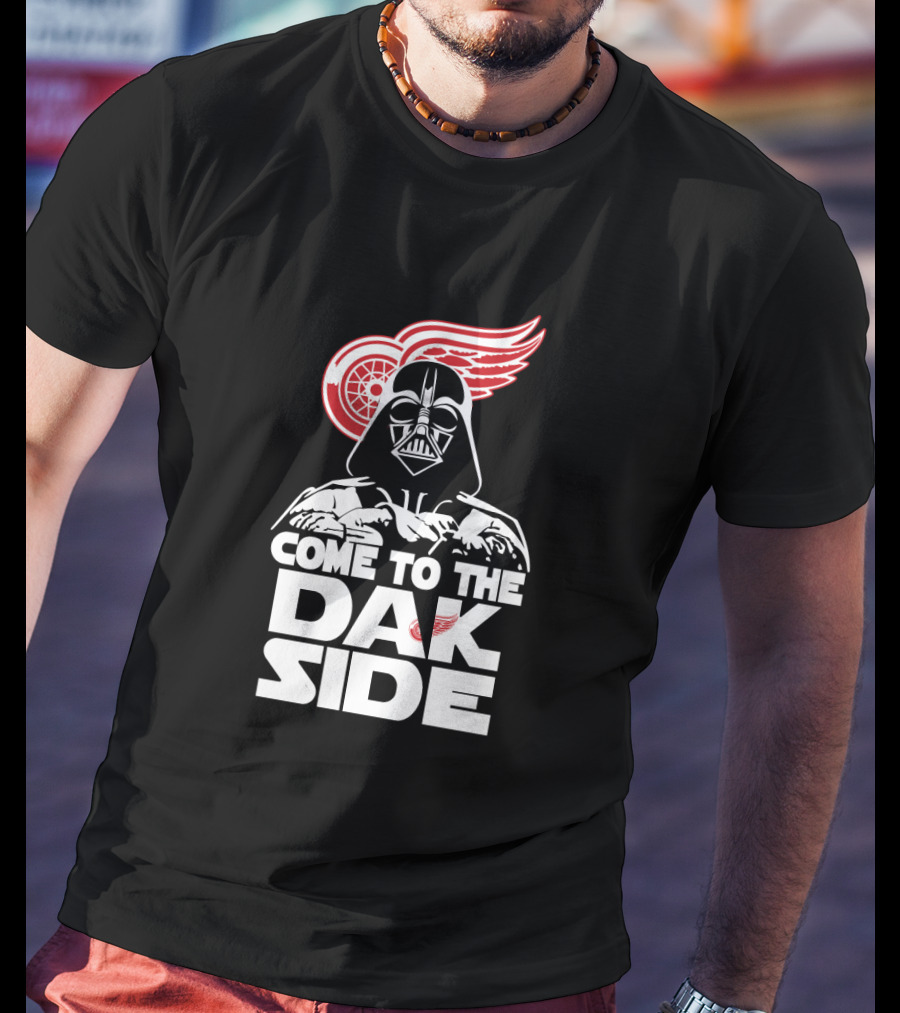 Darth Vader Come To The Dark Side Detroit Red Wings Fans T-Shirt