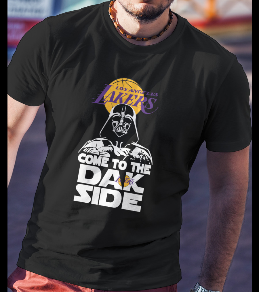 Los Angeles Lakers Come To The Dark Side Darth Vader Fusion T-Shirt