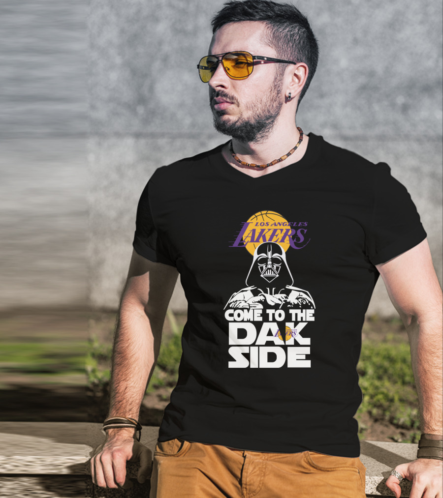 Los Angeles Lakers Come To The Dark Side Darth Vader Fusion T-Shirt