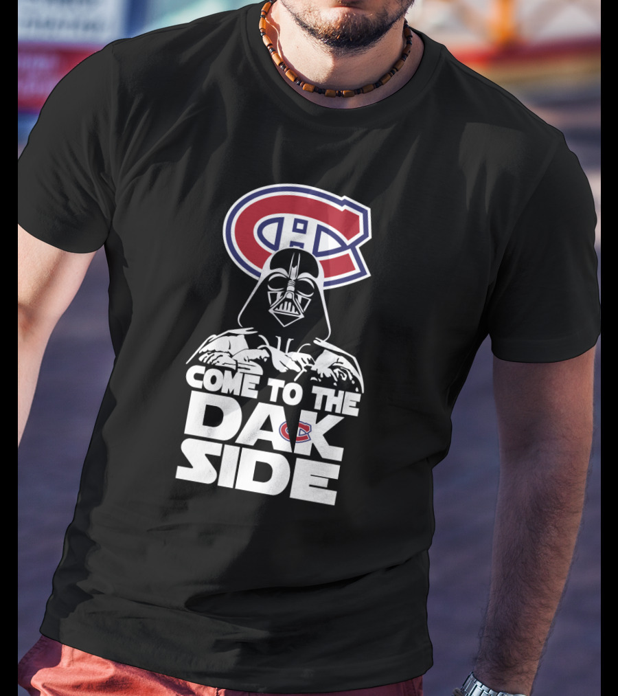 Montreal Canadiens Logo Darth Vader Come To The Dark Side T-Shirt