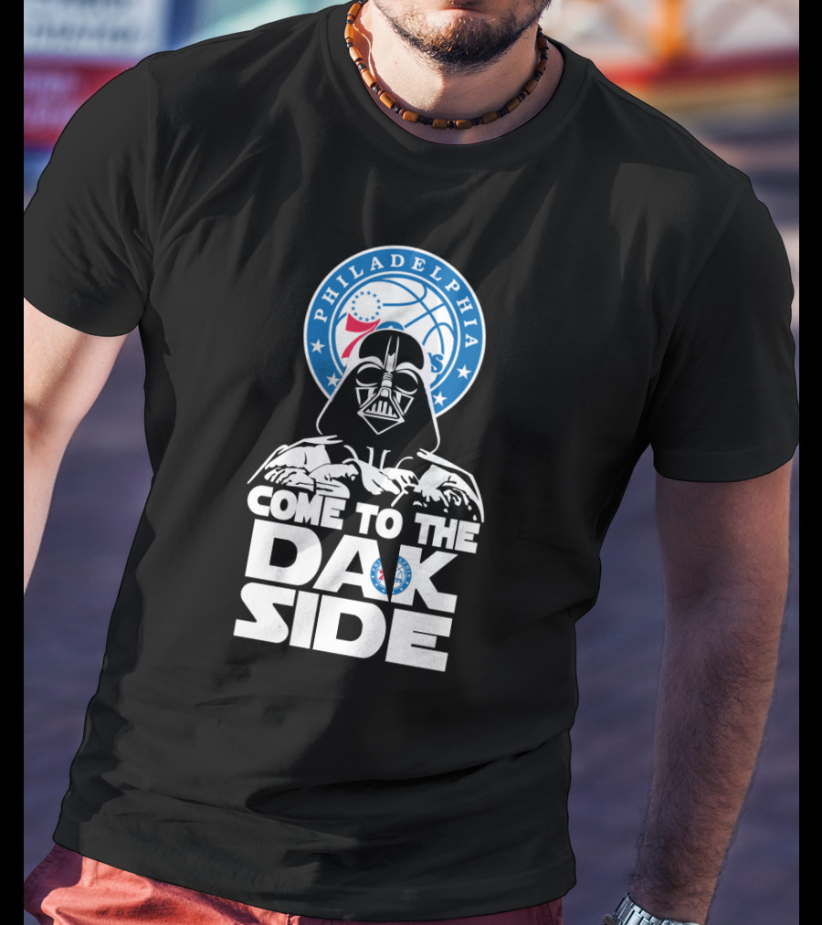 Darth Vader Come To The Dark Side Philadelphia 76ers Fans T-Shirt