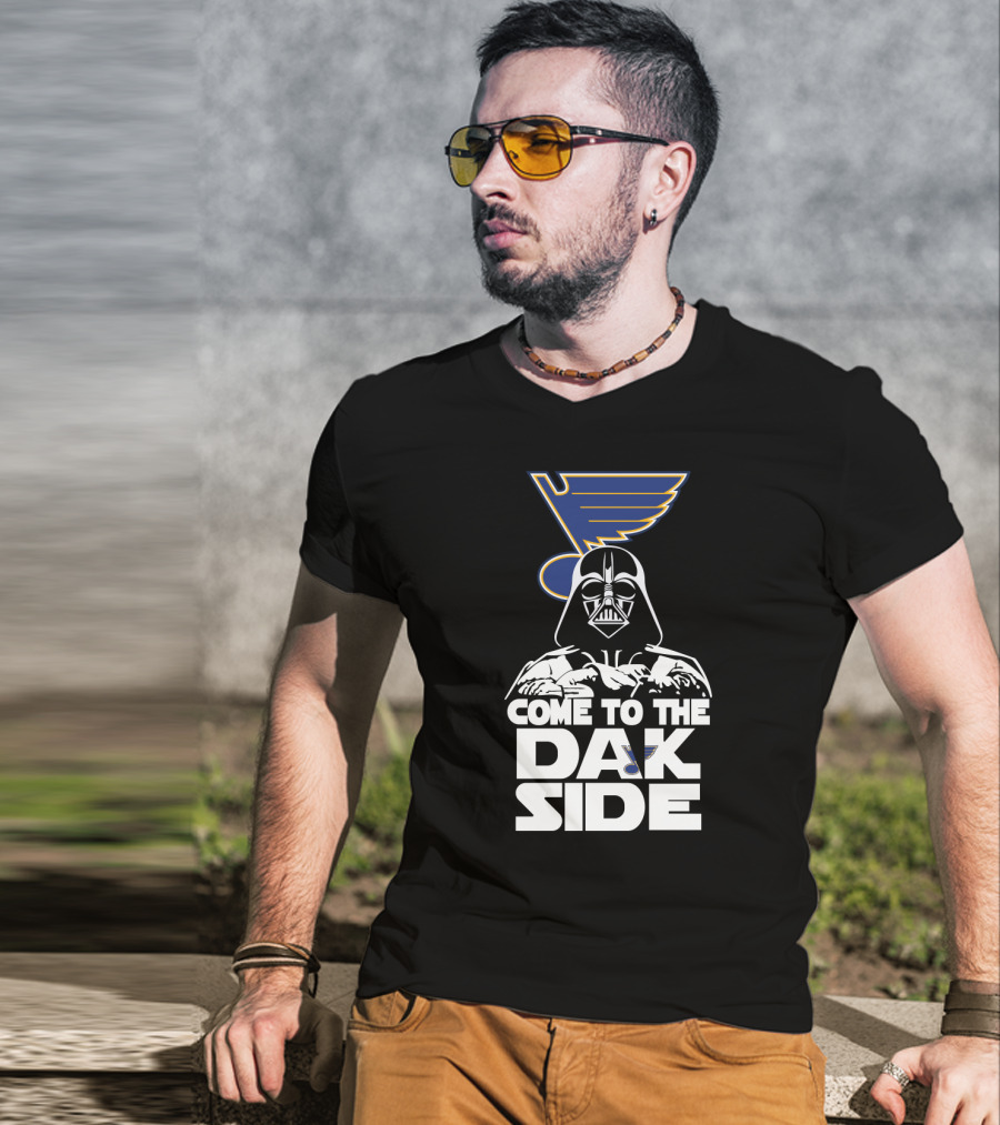 Come To The Dark Side Darth Vader St. Louis Blues Crossover Fans T-Shirt