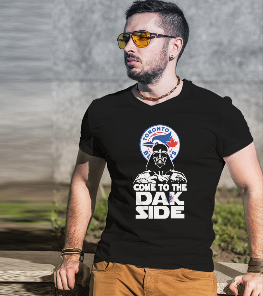 Toronto Blue Jays Darth Vader Come To The Dark Side Star Wars Crossover T-Shirt