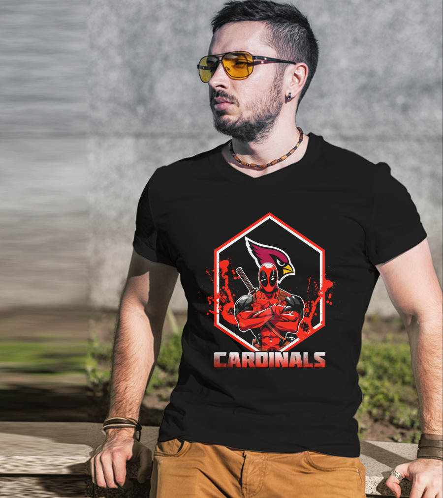 Deadpool Cardinals Fans Iconic Crossover T-Shirt