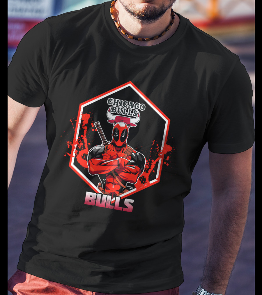 Deadpool Chicago Bulls Fans Bulls T-Shirt