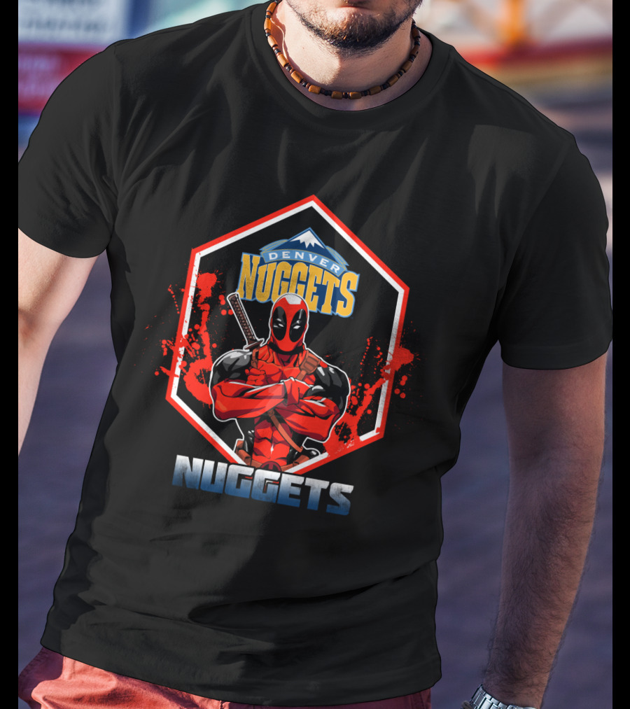 Denver Nuggets Deadpool Collaboration Fan Favorite T-Shirt