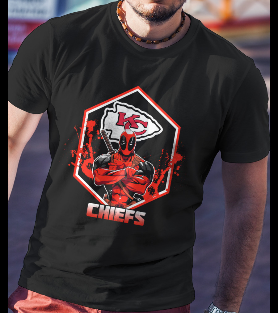 Deadpool Chiefs Kc Fans T-Shirt