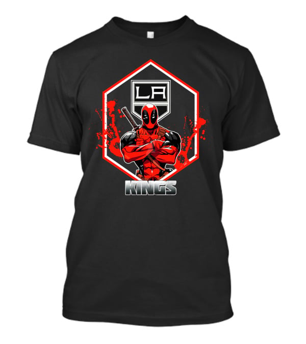 Deadpool LA Kings Fans United Graphic Hero T-Shirt