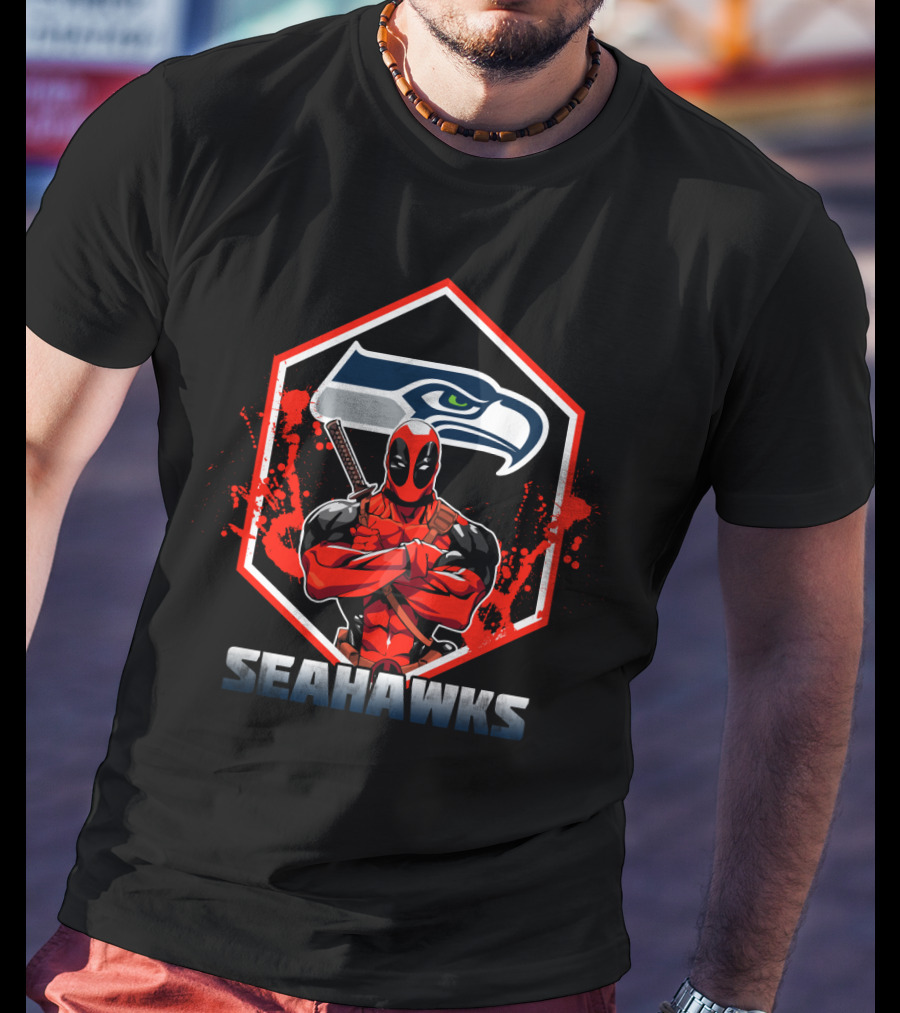 Deadpool Seattle Seahawks Fans T-Shirt