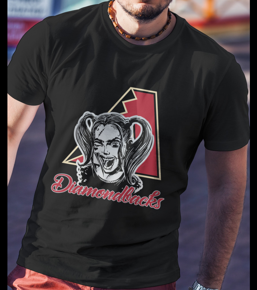 Harley Quinn Styled Arizona Diamondbacks Fans T-Shirt