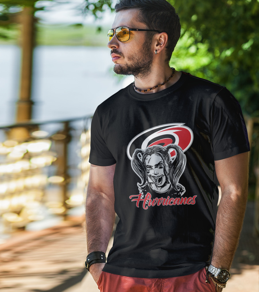 Harley Quinn Hurricanes Carolina Hurricanes Fan T-Shirt