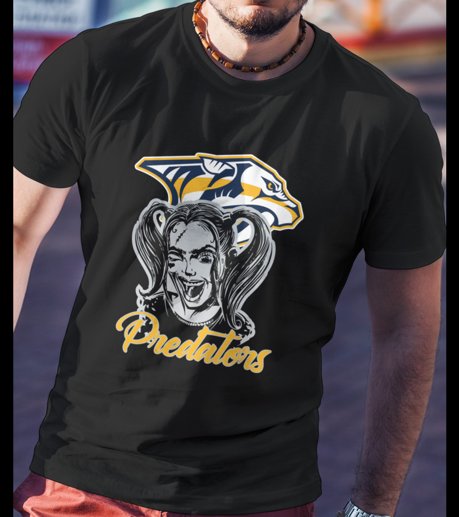 Harley Quinn Nashville Predators Fans Predators T-Shirt