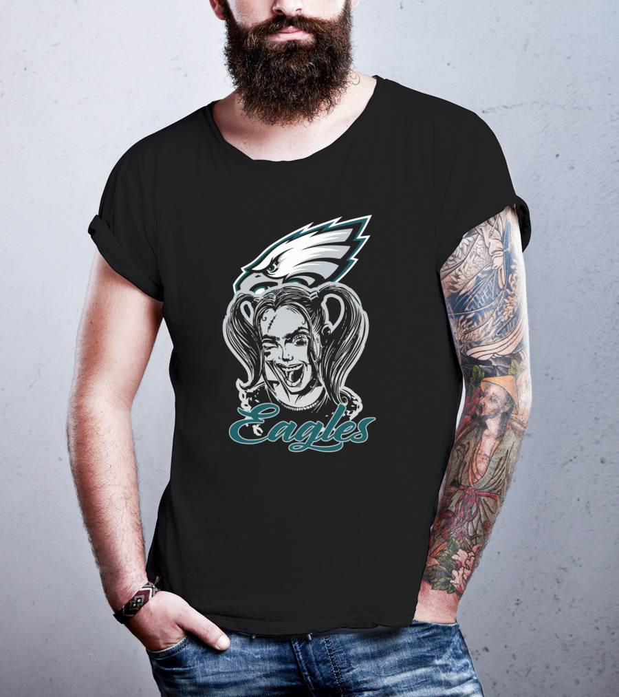 Harley Quinn Philadelphia Eagles Fans Eagles T-Shirt