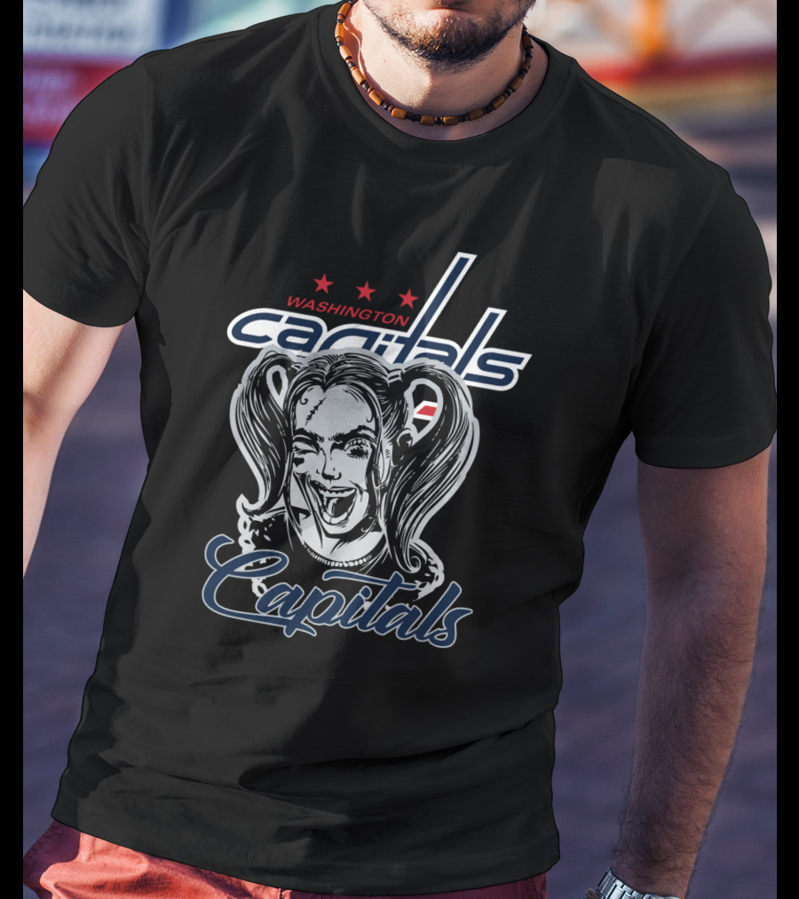 Washington Capitals Harley Quinn Fans T-Shirt