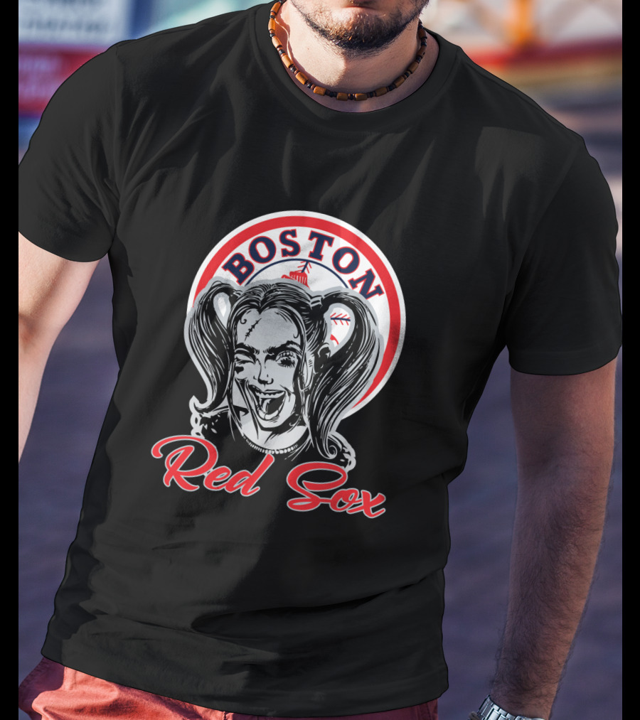 Boston Red Sox And Harley Quinn Fans T-Shirt