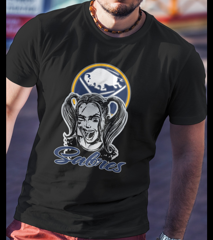 Buffalo Sabres Fans Harley Quinn Mashup T-Shirt