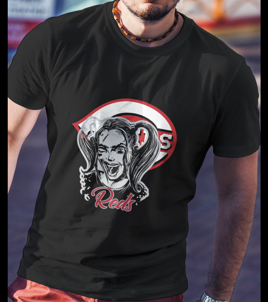 Reds Fans Harley Quinn Cincinnati Baseball T-Shirt